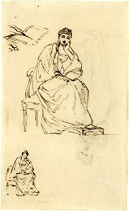 Constable - A girl seated, 1896,0821.1