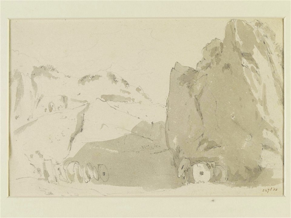 Constable - A quarry for mill-stones in Derbyshire, 247F-1888