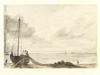 Constable - Brighton Beach Fishing boat with net, 171-1888