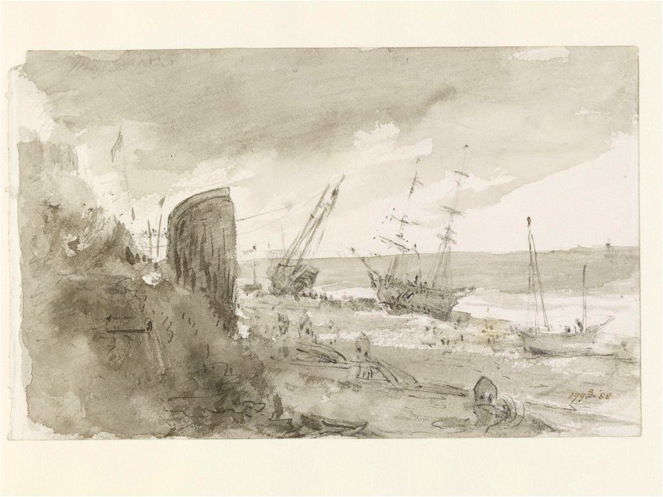 Constable - Coast Scene at Brighton, 199A-1888