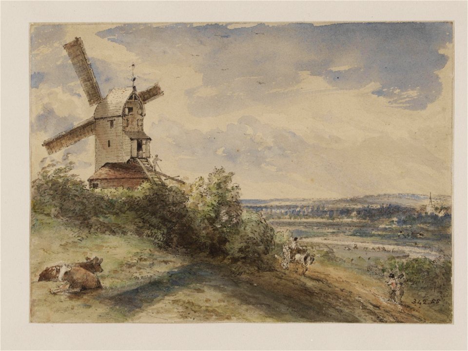 Constable - A windmill at Stoke, near Ipswich, 342-1888