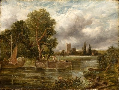 Constable - Copy after - The Stour, Cat. 866. Free illustration for personal and commercial use.