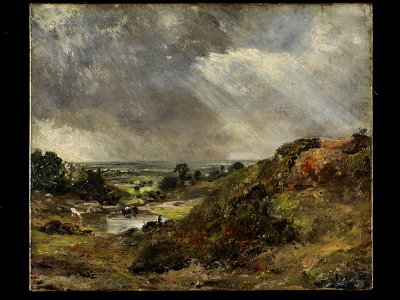 Constable - Branch Hill Pond, Hampstead, 1819, 122-1888, 2014GY5228. Free illustration for personal and commercial use.