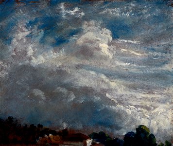 Constable - Cloud Study Horizon of Trees, 1821, 031994