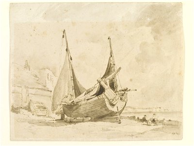 Constable - Coast scene, probably near Brighton, 196-1888