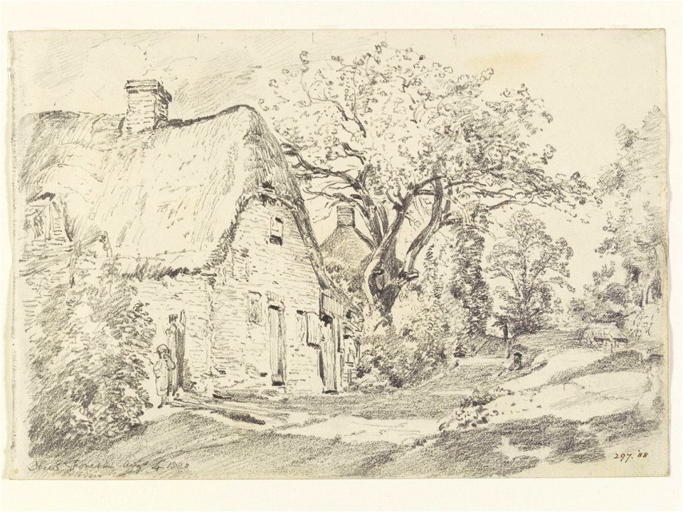 Constable - Cottages and trees in the New Forest, 297-1888