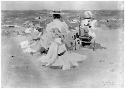 Denman Waldo Ross - Figures on the Beach - 1936.150.158 - Fogg Museum