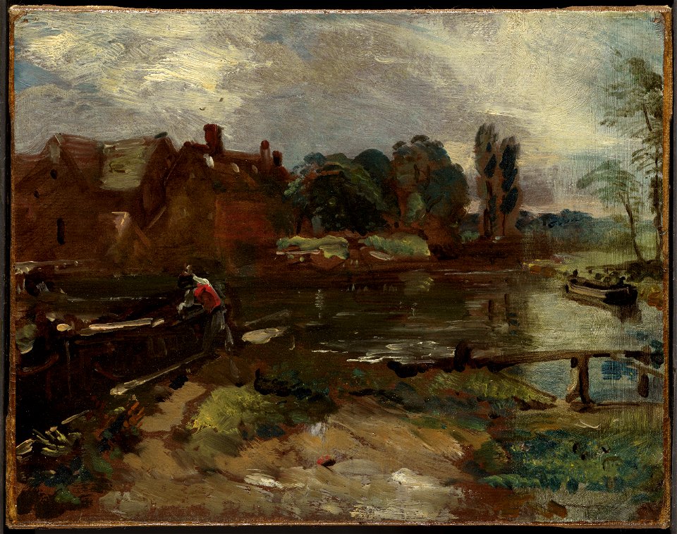 Constable - Flatford Mill from the Lock, c. 1810, 2007.8.23