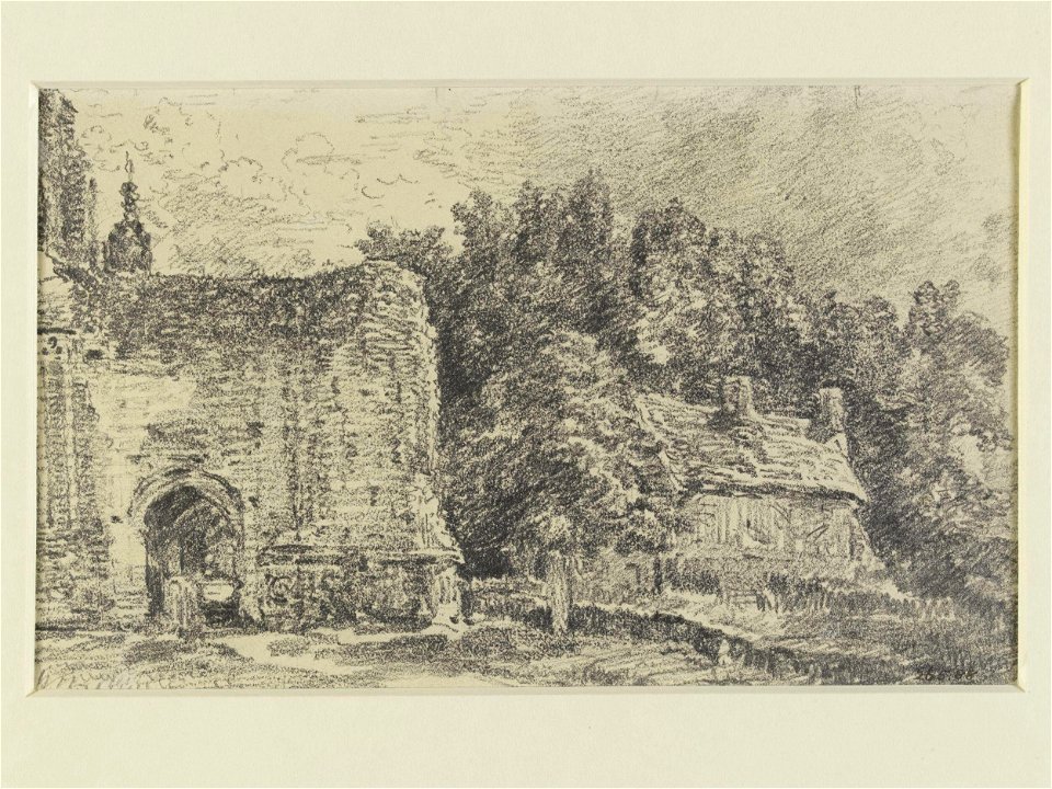 Constable - East Bergholt Church ruined tower from the north, 265-1888