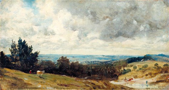 Constable - Hampstead Heath, with Harrow in the Distance, c.1820–2, N01237