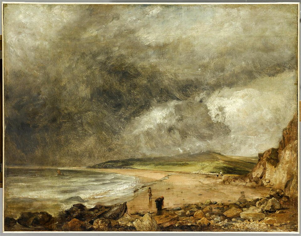 Constable - La baie de Weymouth (Dorset) à l'approche de l'orage, 1818 - 1819, RF 39