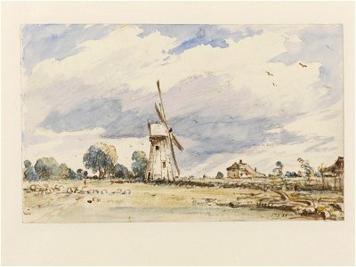 Constable - A windmill and a flock of sheep, 173-1888