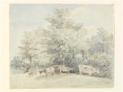 Constable - Landscape with cows and trees, 627-1888