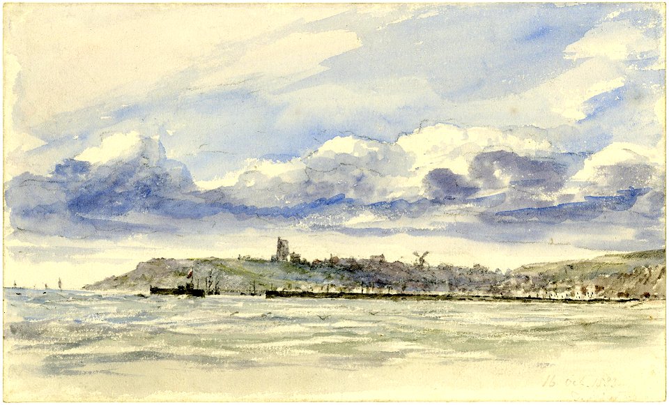 Constable - Folkestone from the sea, 1888,0215.46