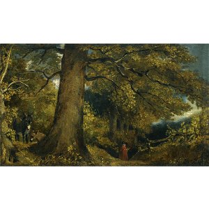 Constable - A YOUNG GIRL IN A WOODLAND LANDSCAPE, lot.275