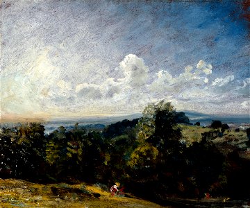 Constable - Hampstead Heath Looking West towards Harrow I, 1821, 03562