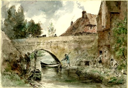Constable - Harnham bridge, 1888,0215.32