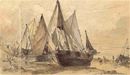 Constable - Brighton Beach, with fishing boats, 5812639