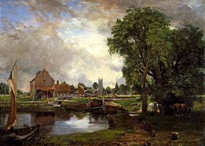Constable - Dedham Lock and Mill, 1820, 1949.8