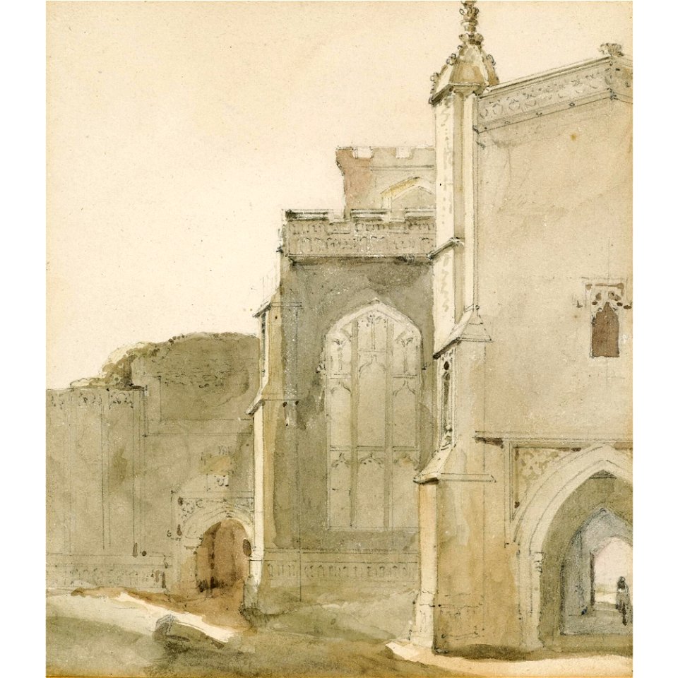 Constable - EAST BERGHOLT CHURCH FROM THE SOUTH, lot.222