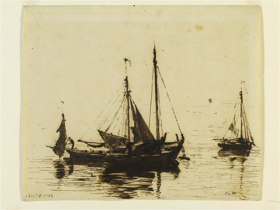 Constable - Fishing boats at anchor, 814-1888