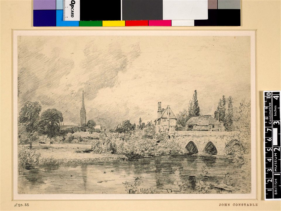 Constable - Harnham Bridge, 1910,0212.228