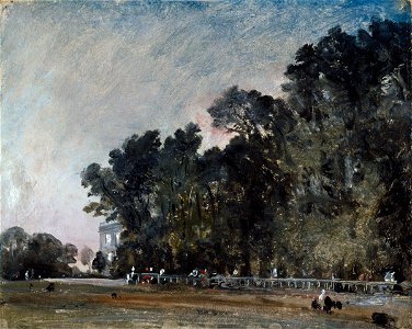 Constable - Landscape Study Scene in a Park, c.1823, 03563