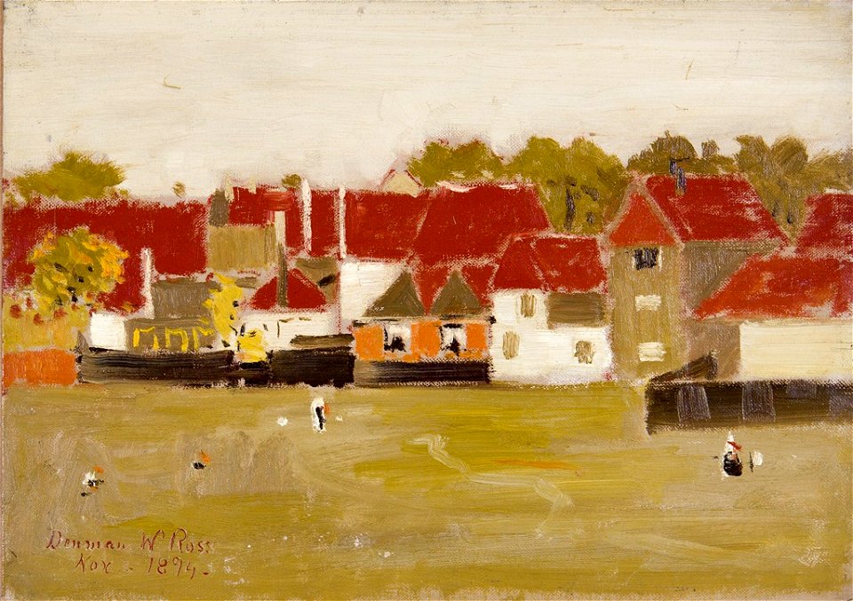 Denman Waldo Ross - Landscape with Playing Field - 1936.150.596 - Fogg Museum