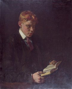Denman Waldo Ross - Portrait of a Boy Reading - 1936.150.741 - Fogg Museum