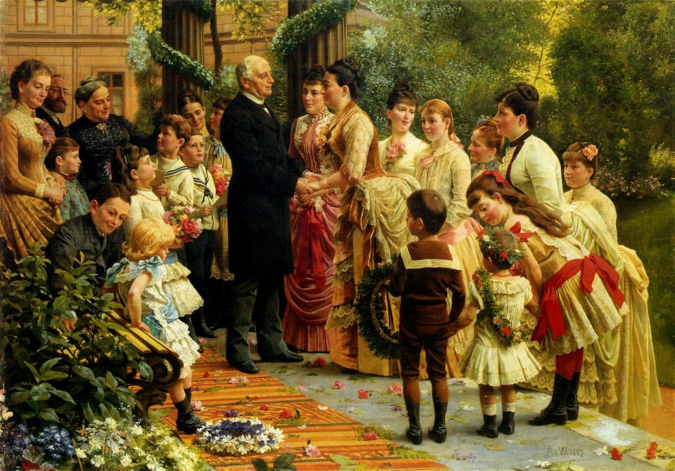 Der 70ste Geburtstag des Kommerzienrates Valentin Manheimer, von Anton von Werner, 1887