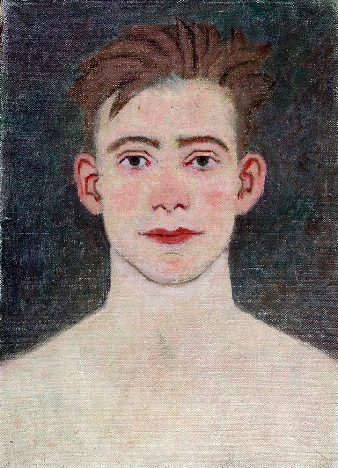 Denman Waldo Ross - John Feeney, verso, Portrait of a Seated Young Man - 1936.150.681 - Fogg Museum