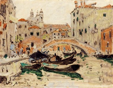 Denman Waldo Ross - View of the Canal, Venice - 1936.150.76 - Fogg Museum