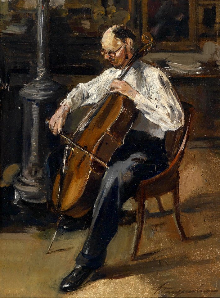 Der Cellospieler 19Jh