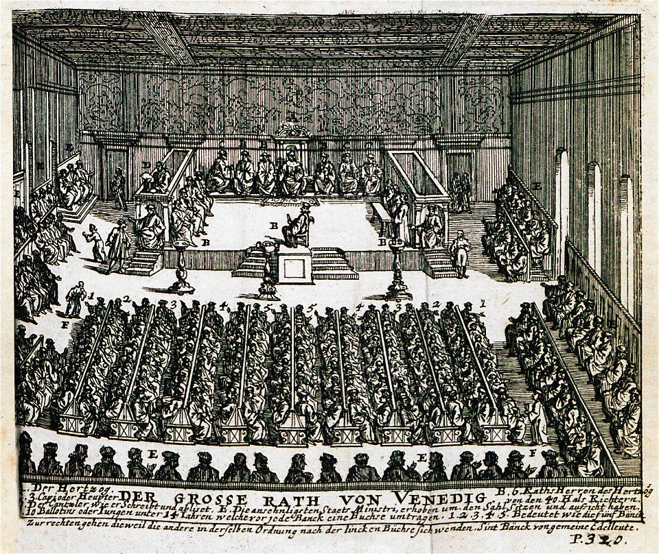 Der Grosse Rath von Venedig - Sandrart Jacob Von - 1687