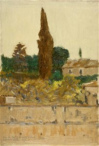 Denman Waldo Ross - Landscape with Cypresses - 1936.150.263 - Fogg Museum