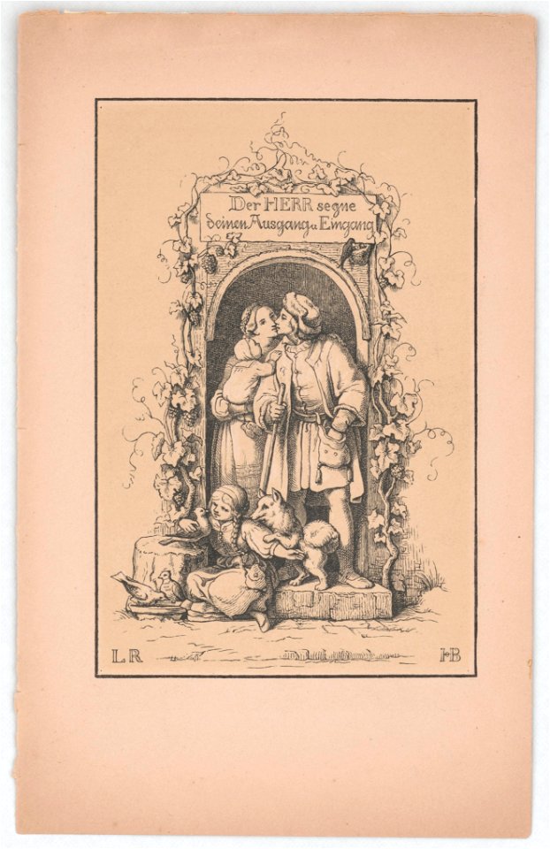 Der Herr segne deinen Ausgang u Eingang - L.R. ; HB (monogram). LCCN2017660140