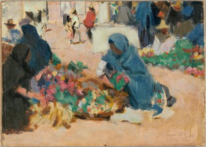 Denman Waldo Ross - Market Scene - 1936.150.156 - Fogg Museum
