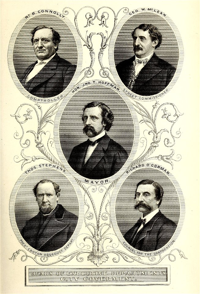 Department Heads of New York City, Valentine's Manual 1868