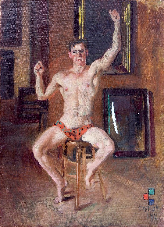 Denman Waldo Ross - Portrait of a Seated Young Man - 1936.150.689 - Fogg Museum