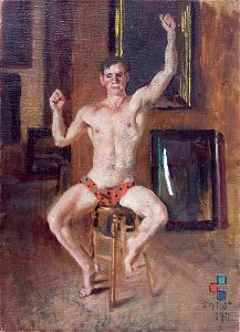 Denman Waldo Ross - Portrait of a Seated Young Man - 1936.150.689 - Fogg Museum