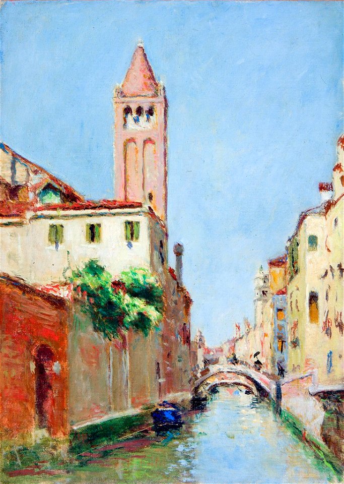 Denman Waldo Ross - Rio San Barnaba, Venice - 1936.109.49 - Harvard Art Museums