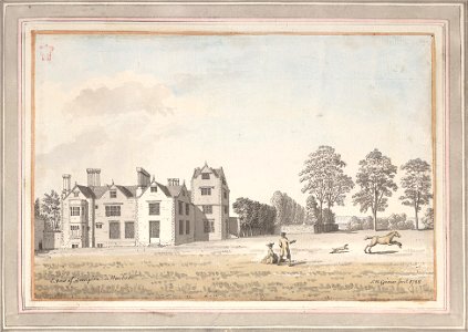 Denn Place (Denne Park) by Samuel Hieronymus Grimm 1788. Free illustration for personal and commercial use.