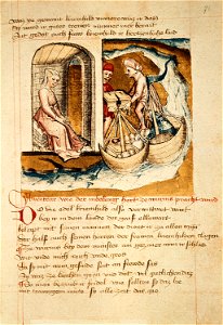 Der Nibelungenhort wird nach Worms gebracht Hundeshagenscher Kodex