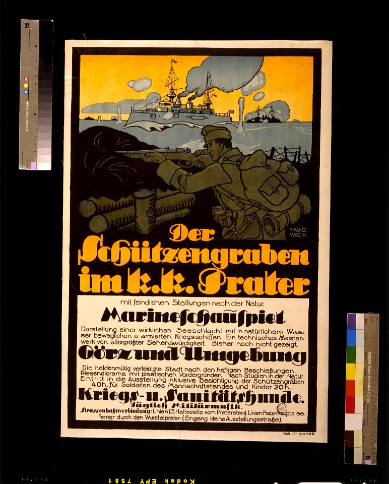 Der Schützengraben im k.k. Prater ... - Franz Wacik. LCCN2004666171