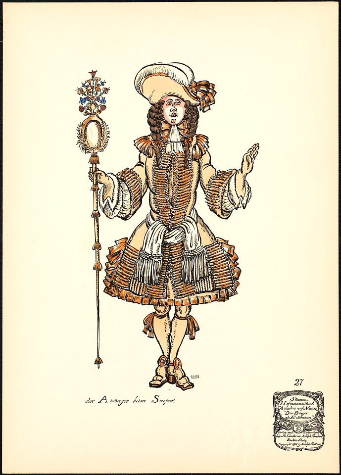 Der Ansager beim Souper (Boston Public Library)