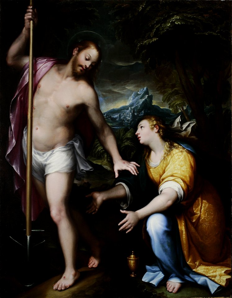 Denys Calvaert - “Noli me tangere” – Resurrected Christ appearing to Mary Magdalene (John 20-14-17) - M.Ob.2393 MNW - National Museum in Warsaw