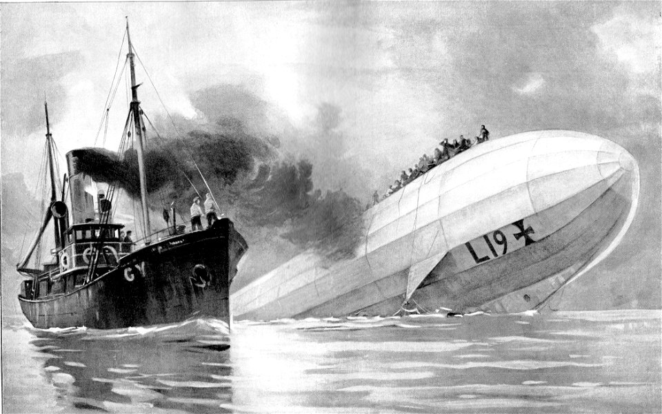 Der Untergang des deutschen Marineluftschiffes L 19 am 2. Februar 1916 in der Nordsee