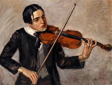 Der Geigenspieler c1900