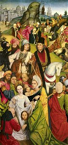 Derick Baegert - Christ Carrying the Cross and Veronica with the Sudarium - WGA1143