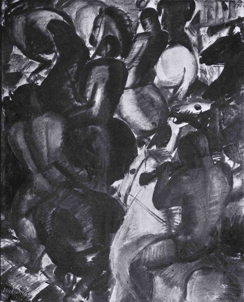 Derkovits Gyula - 1924 - Lovasok